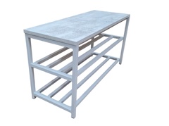 Обувница ALLERD 2 RION белый муар/энигма 83x32x43 см. арт. 1010110200 