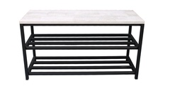 Обувница ALLERD 2 RION черный муар/энигма 83x32x43 см. арт. 1010210200 