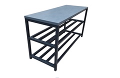 Обувница ALLERD 2 RION черный муар/металл бруклин 83x32x43 см. арт. 1010210700 