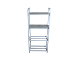 Обувница ALLERD 2+2 RION белый муар/бетон 49x25x103 см. арт. 1030110500 