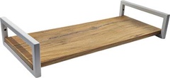 Полка настенная ALLERD 1 RION белый муар/дуб нокс 70x30x12 см. арт. 4050110600 