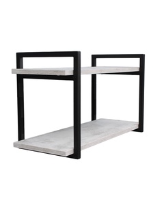 Полка настенная ALLERD 2 RION черный муар/энигма 70x30x40 см. арт. 4060210200 