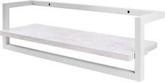Полка декоративная ALLERD 80 RION белый муар/энигма 80x18x18 см. арт. 4100110200 