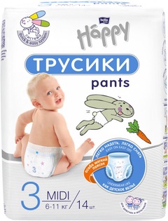 Подгузники-трусики Bella baby happy Mini 6-11кг 