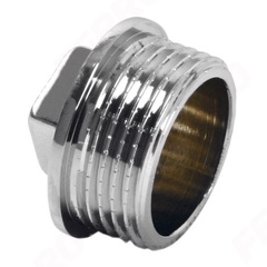 Пробка Ferro Kor4c Нр3/4 хром 