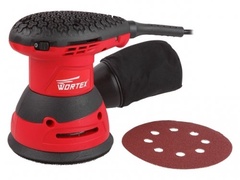 Эксцентриковая шлифмашина WORTEX RS 1235 E в кор. (320 Вт, 125 мм, 6000 - 13000 кол/мин, регул. об., Амплитуда колебаний, мм: 2,5)