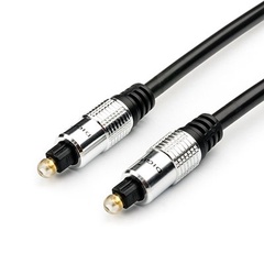 Аудио-кабель оптический Toslink, silver head ATCOM 1.8 м арт. АТ0703 