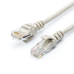 Патч-корд литой GELPINK UTP RJ45 Cat 5e серый 2м арт.GL3963 