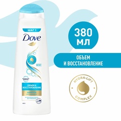 DOVE HAIR THERAPY шампунь Объем и  восстановление 380мл 67146335/67267420/68186004
