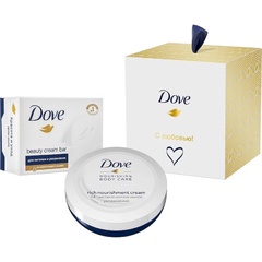 Набор подарочный DOVE С любовью для вас крем для рук+крем-мыло 