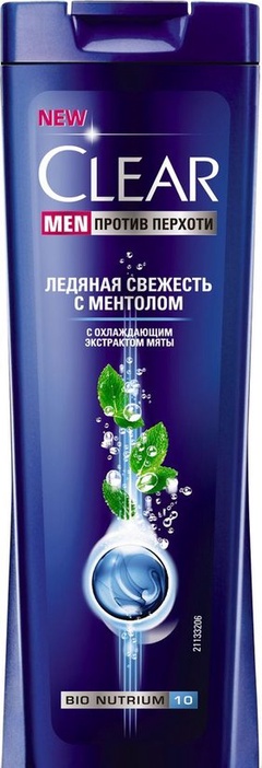 CLEAR VITA ABE Шампунь пр/перх. Лед.свеж.с мент.муж.400мл 21140303/67051409/67500140/68469216
