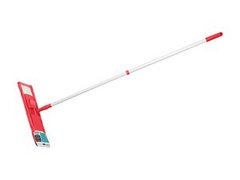 Швабра для пола с насадкой из микрофибры, бордовая, PERFECTO LINEA (Телескопическая рукоятка 67-120 см)